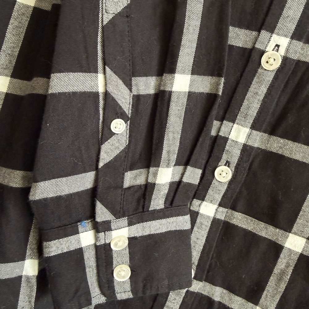 J. Crew Black and White Plaid Button-Down Shirt - Picture 4 of 6